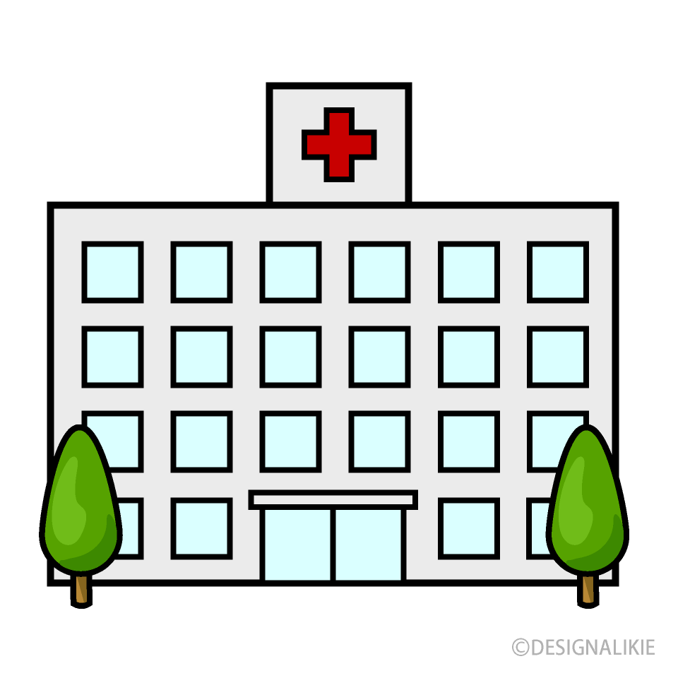 病院のイラストです。