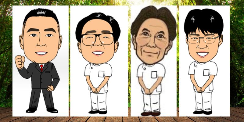 横須賀市で医療保険対応の訪問マッサージを行う施術者のイラスト