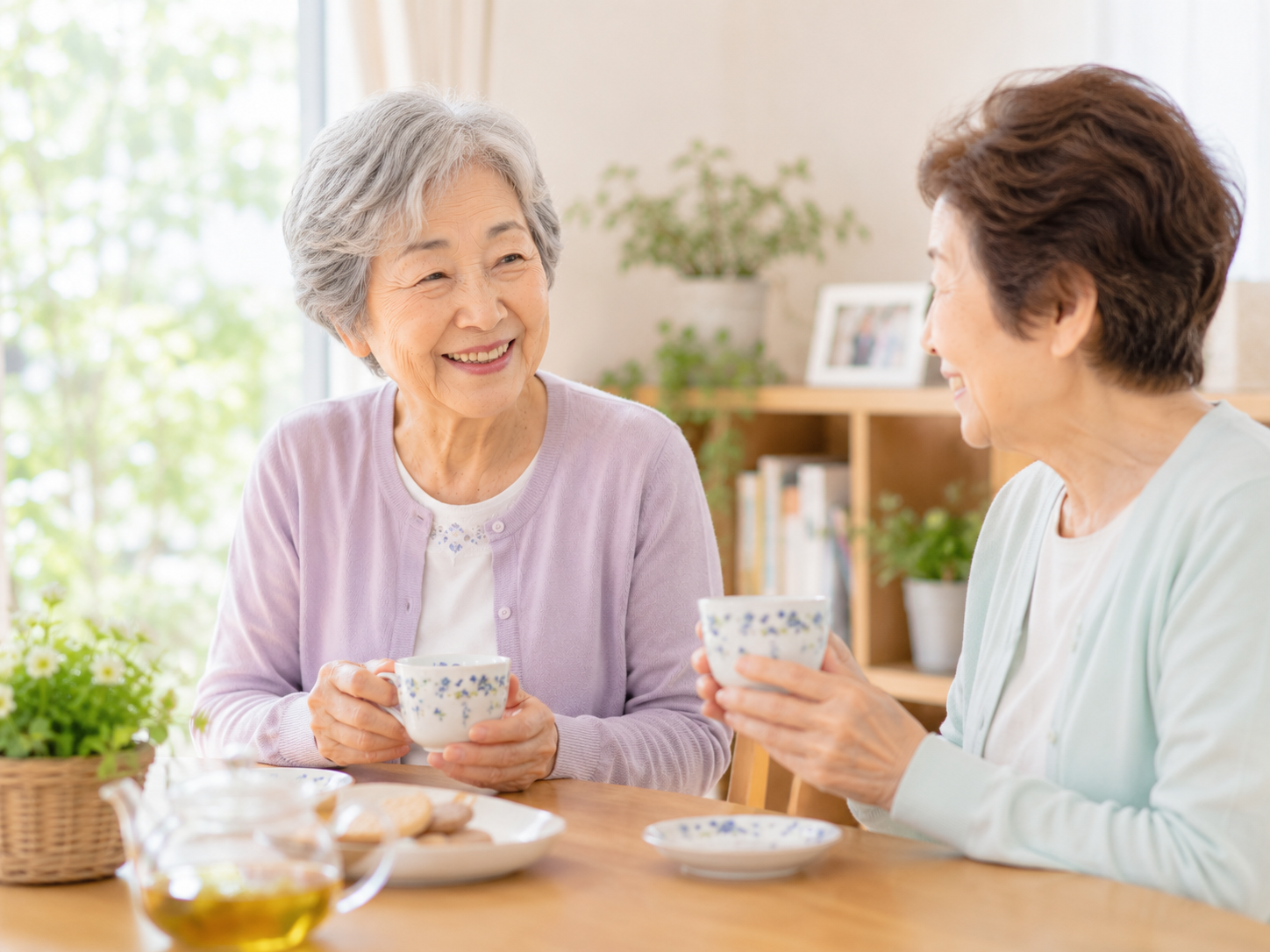 100歳まで元気で明るく健やかに暮らす高齢者の笑顔