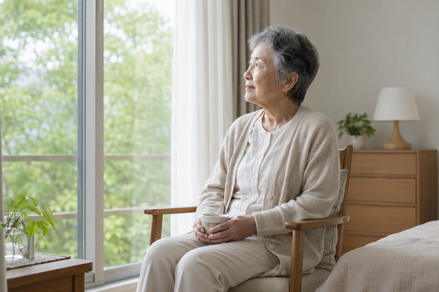 高齢者が外に出る回数が減ってきたことに気づいている様子
