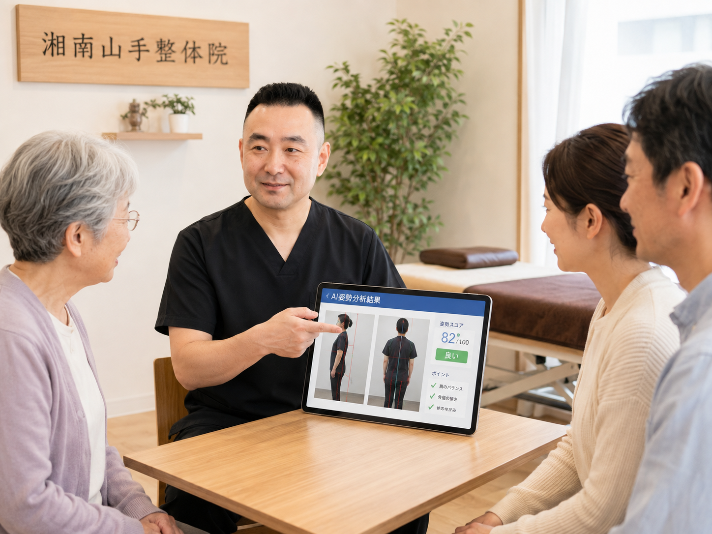 100歳まで元気で明るく健やかに暮らすために身だしなみを整えて笑顔で過ごす高齢者